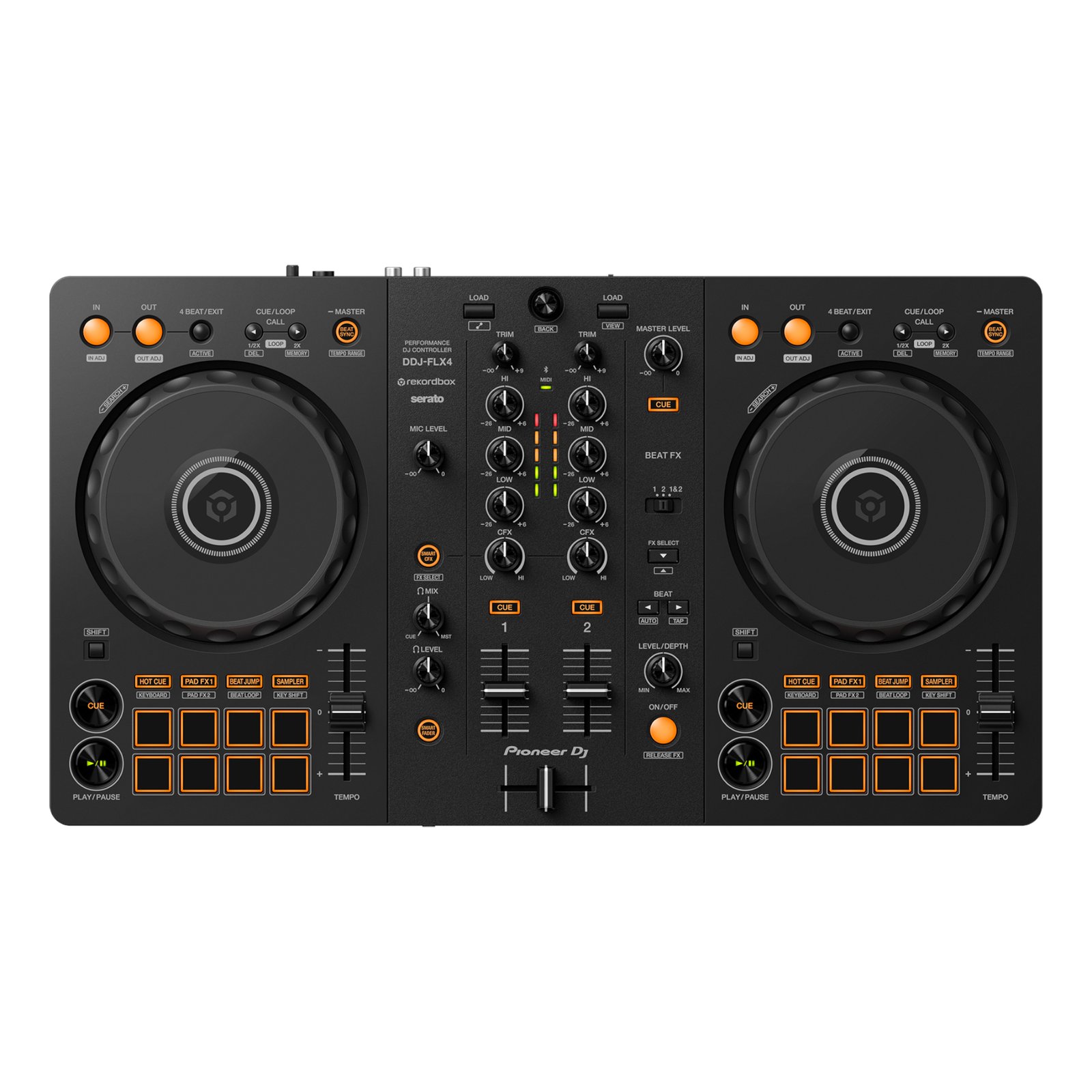 Pioneer DDJ-FLX4 compatible con Rekordbox y Serato DJ
